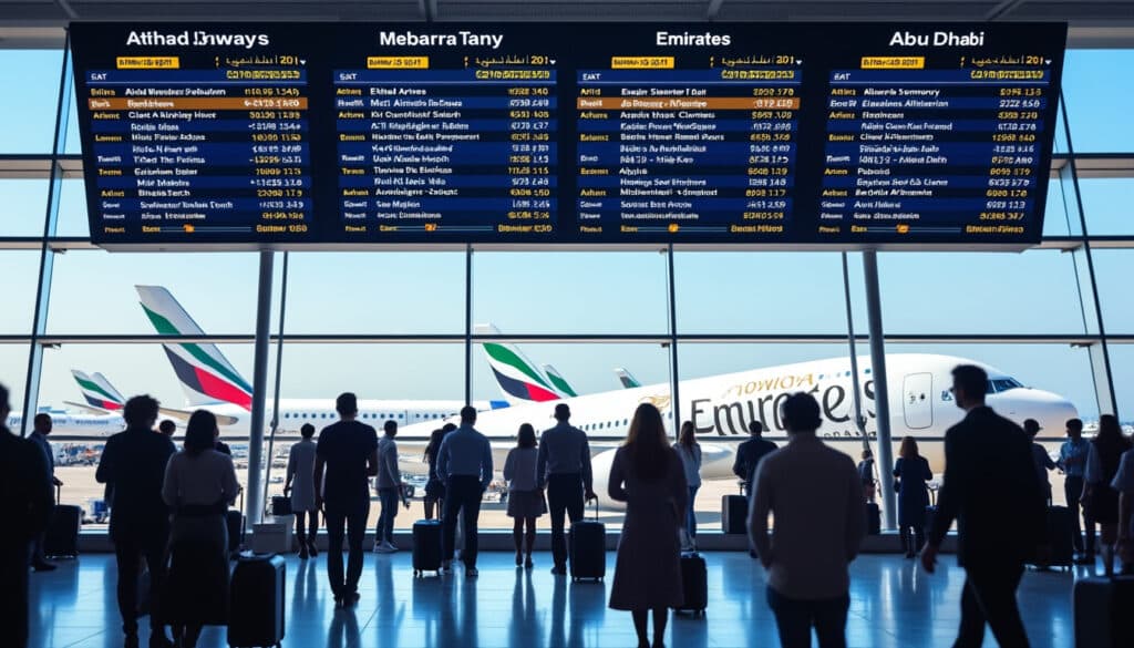 explore various airline options and book your flights to abu dhabi. discover competitive fares and convenient schedules for a memorable journey to the uae's vibrant capital.