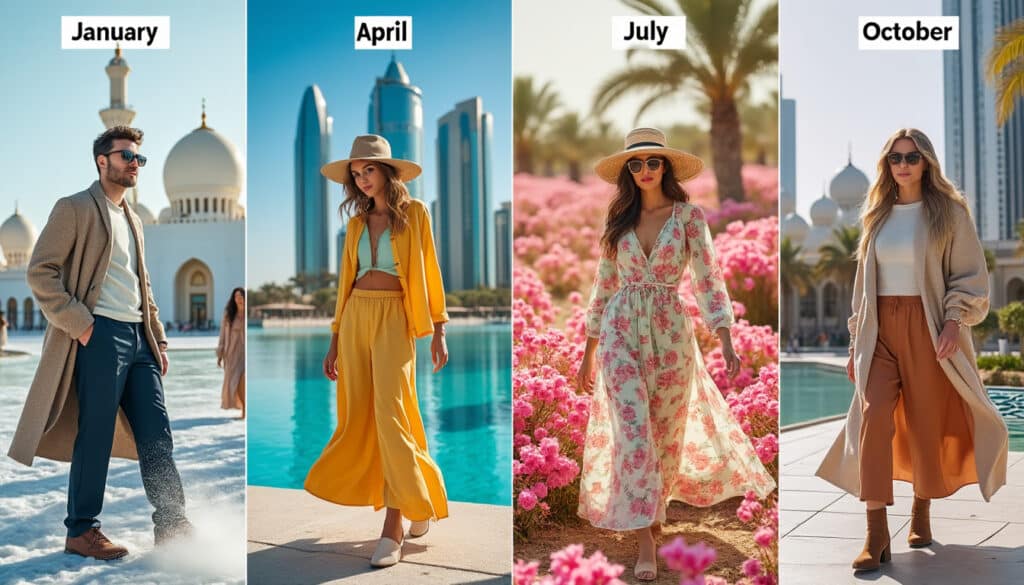 discover the ultimate guide on how to dress in abu dhabi throughout the year. from seasonal weather insights to monthly wardrobe essentials, learn what to wear to stay comfortable and stylish in this vibrant city.